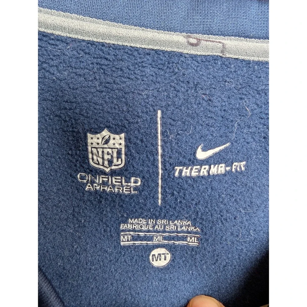 Nike Seattle Seahawks Men's Navy Blue Crewneck Sweatshirt Fleece Pullover‎ ML